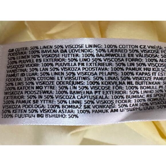 Ever New ASOS Petite Frill Shoulder Mini Shift Dress Pastel Yellow 6 Petite NWT - Picture 5 of 7